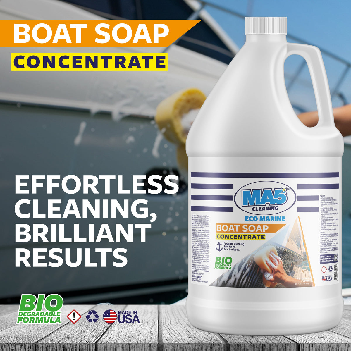 MA5X Boat Soap - High Foam Marine Wash Concentrate