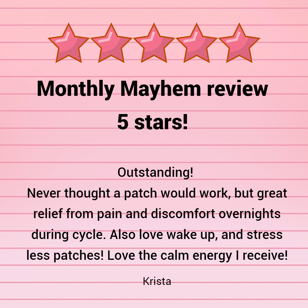 Monthly Women PMS Mayhem Topical Relief Body Patch