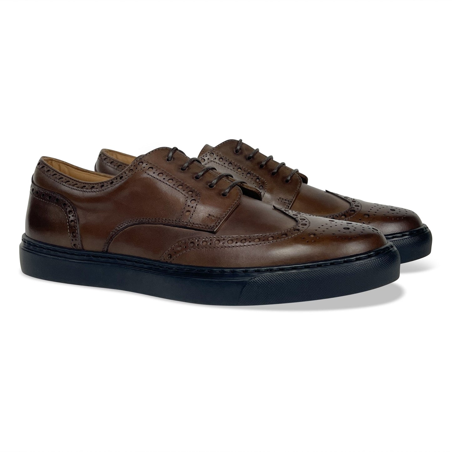 Men's Don Giovanni Wingtips - Brown Shoes