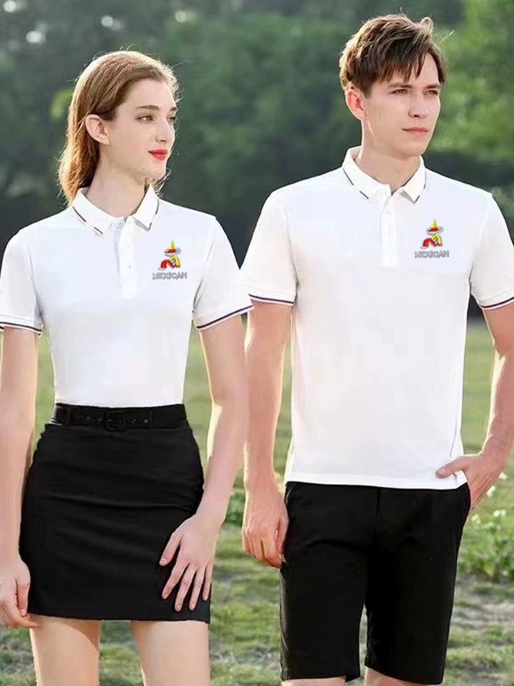 Men/Women Shirt Short-Sleeved and Long-Sleeved Casual Polo T-shirts