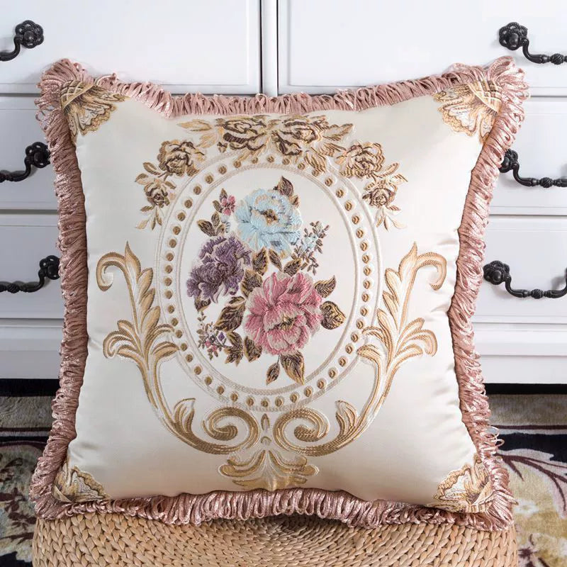 European-Style Luxury Sofa Cushion Pillow Cover Living Room and Hotel Club