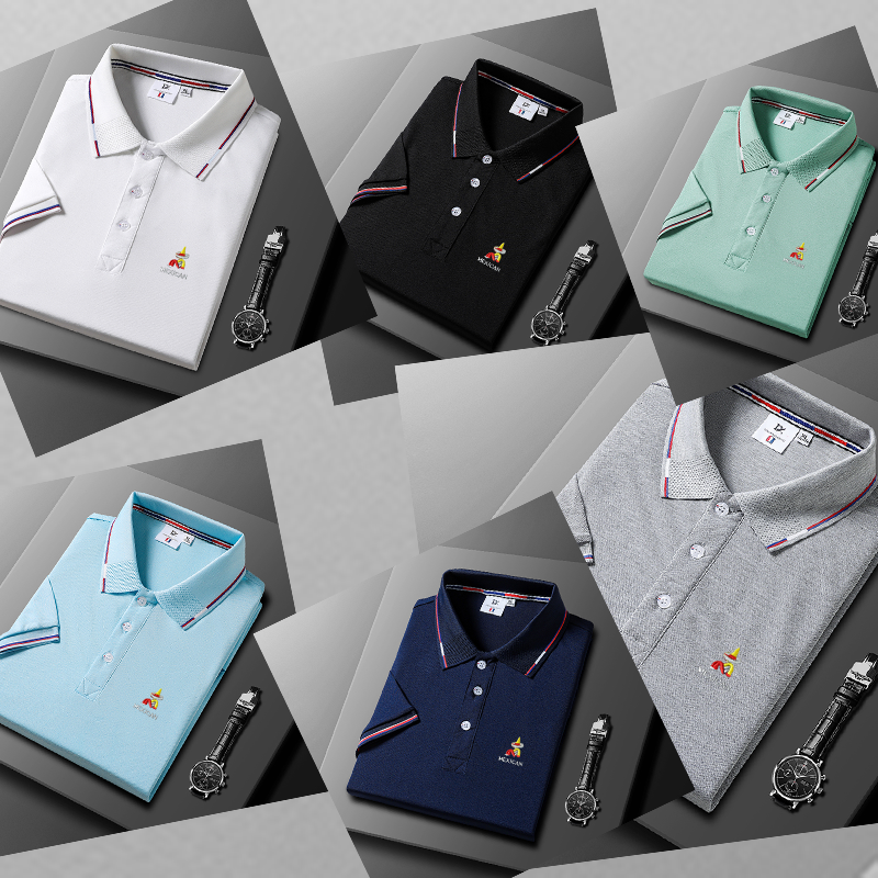 Men/Women Shirt Short-Sleeved and Long-Sleeved Casual Polo T-shirts