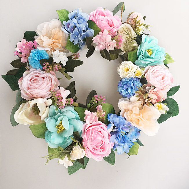 30cm Artificial Floral Car Wedding Wreath Decoration