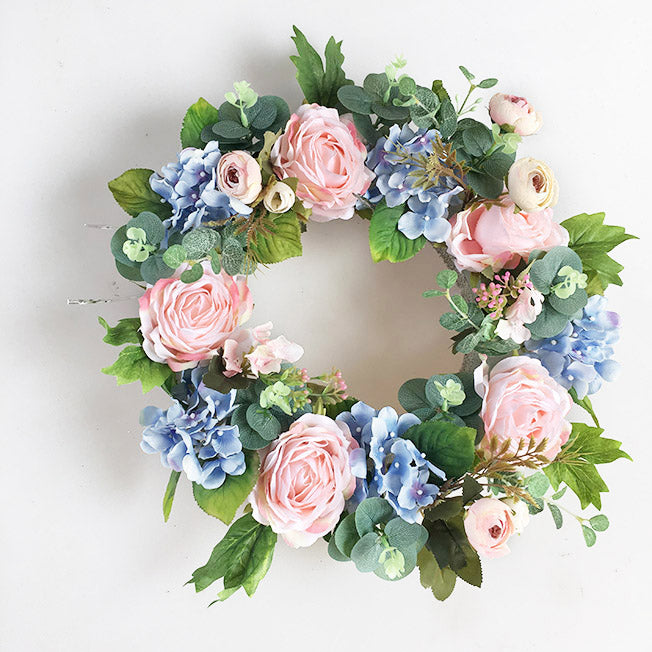 30cm Artificial Floral Car Wedding Wreath Decoration