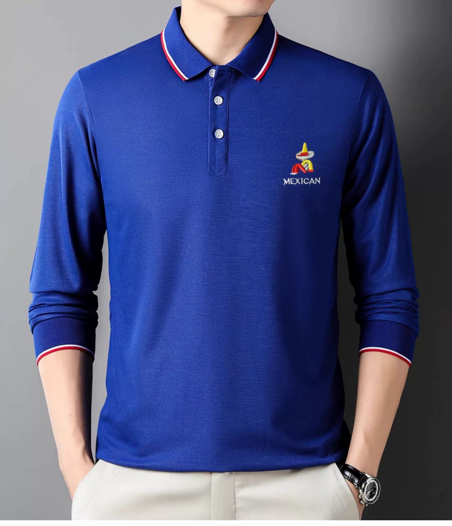Men/Women Shirt Short-Sleeved and Long-Sleeved Casual Polo T-shirts
