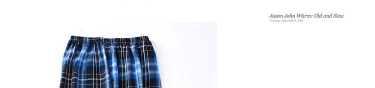Men Pure Cotton Spring and Summer Pajama Pants