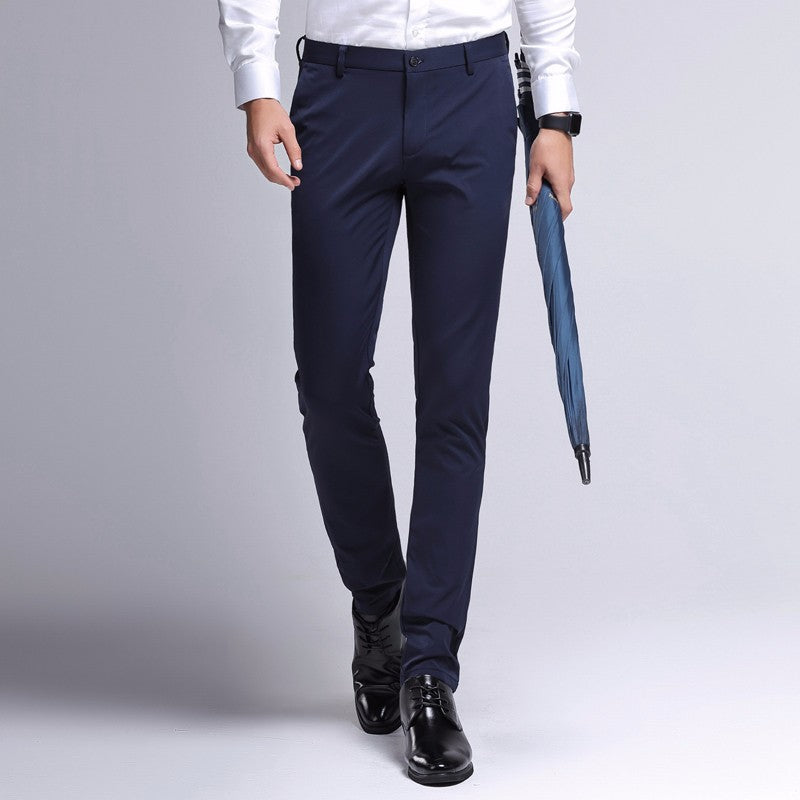 Brand Summer Slim-Fit Casual Suit Pants