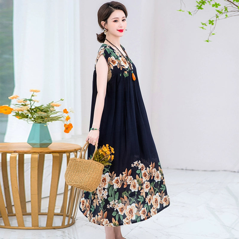 Summer Pure Cotton Stylish Extra Large Size 110.00kg Dress or Sleepwear