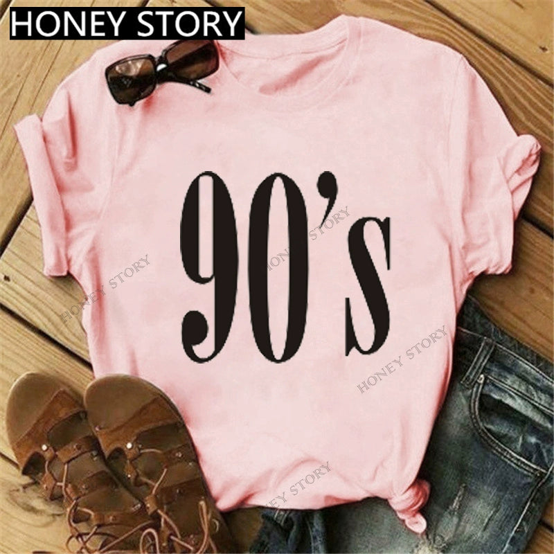 T-Shirts Short Sleeves Round Neck Cartoon Printing Comfortable