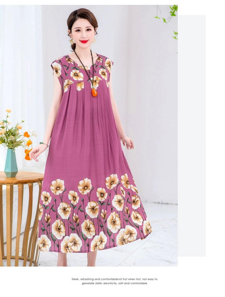 Summer Pure Cotton Stylish Extra Large Size 110.00kg Dress or Sleepwear