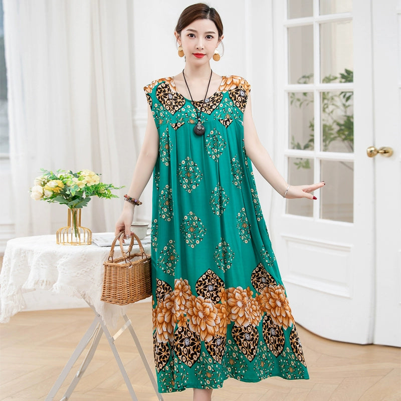 Summer Pure Cotton Stylish Extra Large Size 110.00kg Dress or Sleepwear