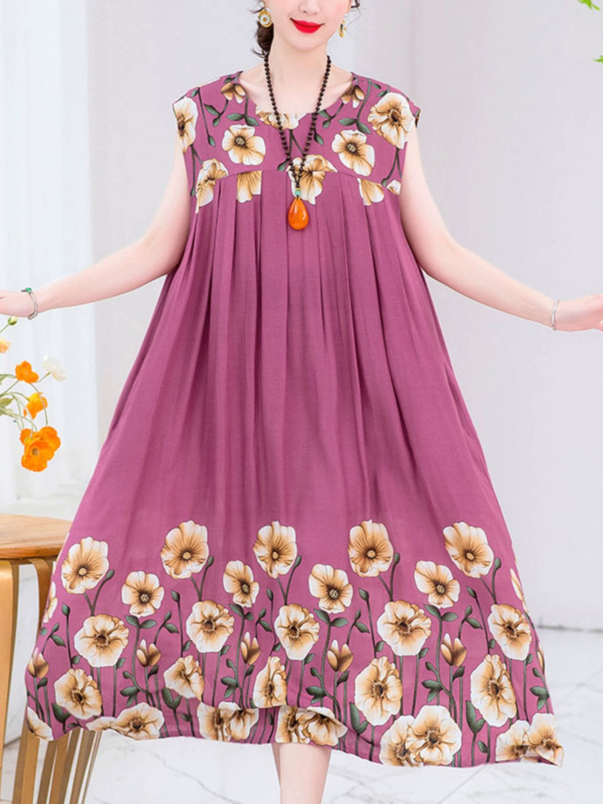 Summer Pure Cotton Stylish Extra Large Size 110.00kg Dress or Sleepwear