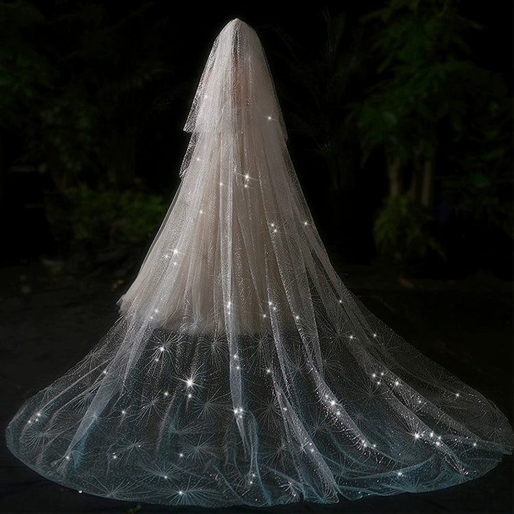 Bride Wedding Long Big Tailing Veil