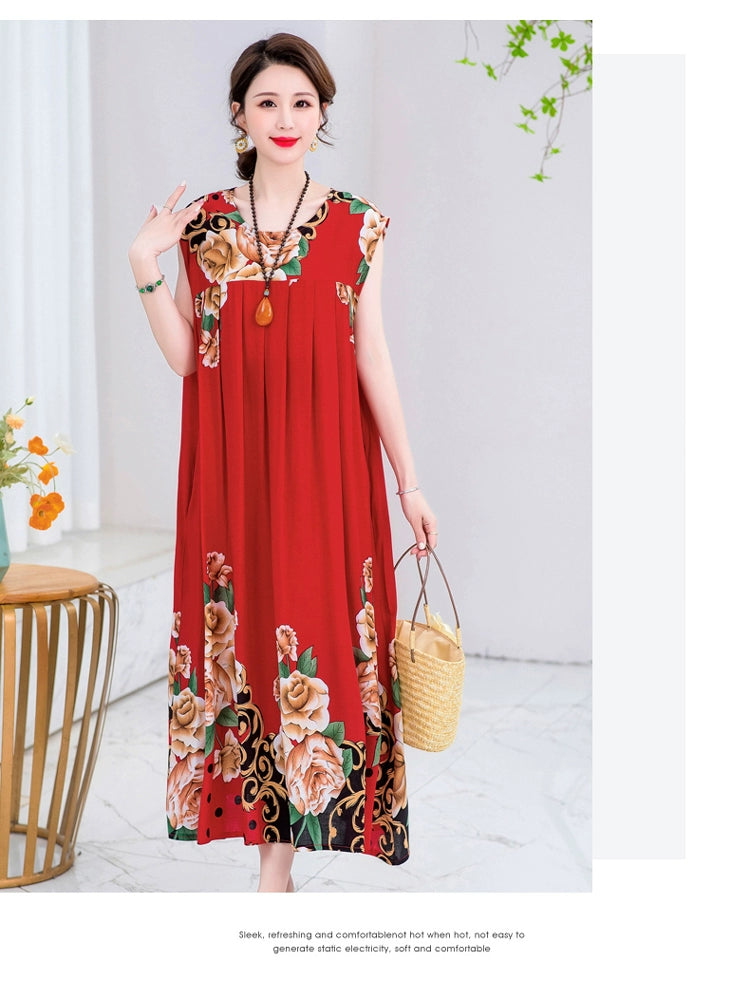Summer Pure Cotton Stylish Extra Large Size 110.00kg Dress or Sleepwear