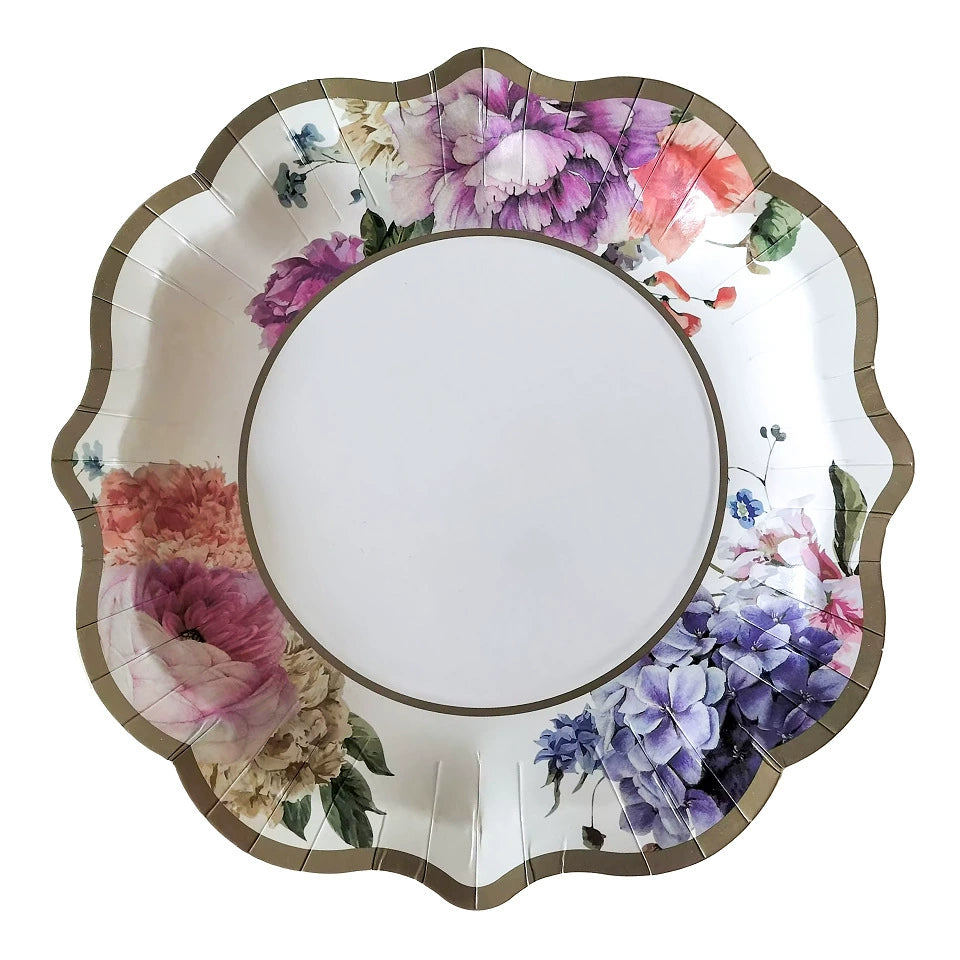 Chinese Style Dessert Tea Time Party Tea Break Paper Plates