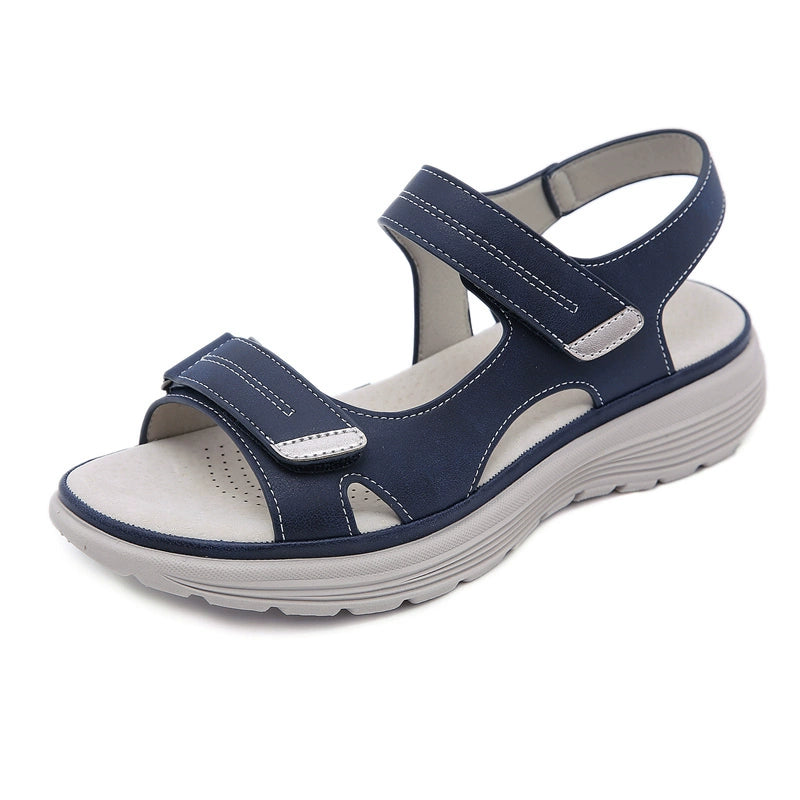 One-Strap Comfortable Sports Velcro Mid-Heel Lightweight Sandals