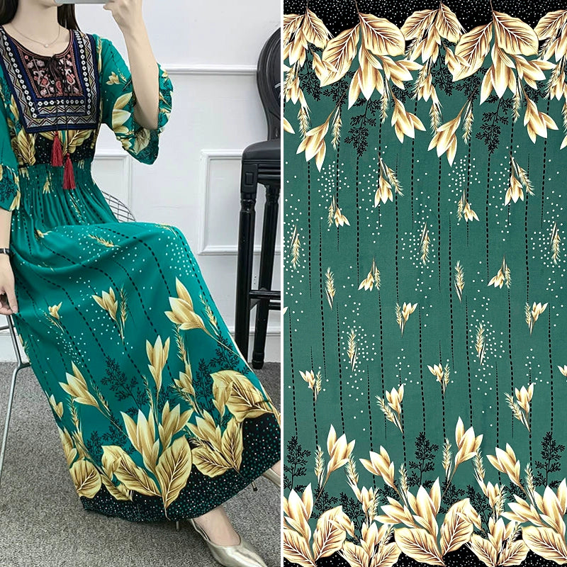 Silk Synthetic Cotton Rayon Cloth Mulberry Summer Loungewear Pajamas Dress