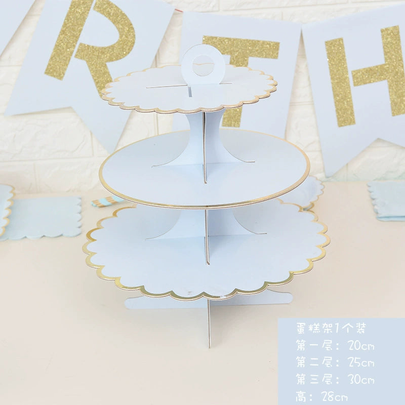 Rose Paper Banquet Afternoon Tea Holiday Supplies Plate