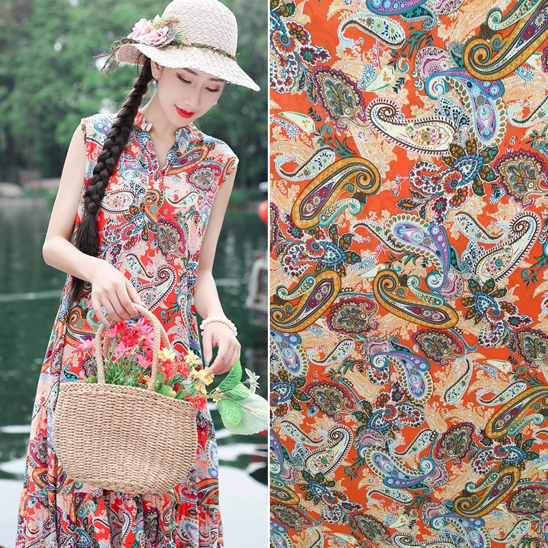 Silk Synthetic Cotton Rayon Cloth Mulberry Summer Loungewear Pajamas Dress