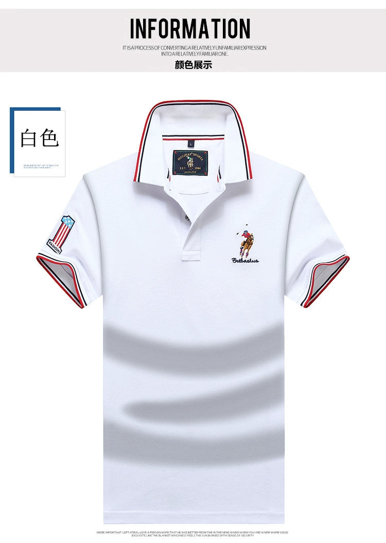 Polo Summer Pure Cotton Short Sleeve T-Shirts