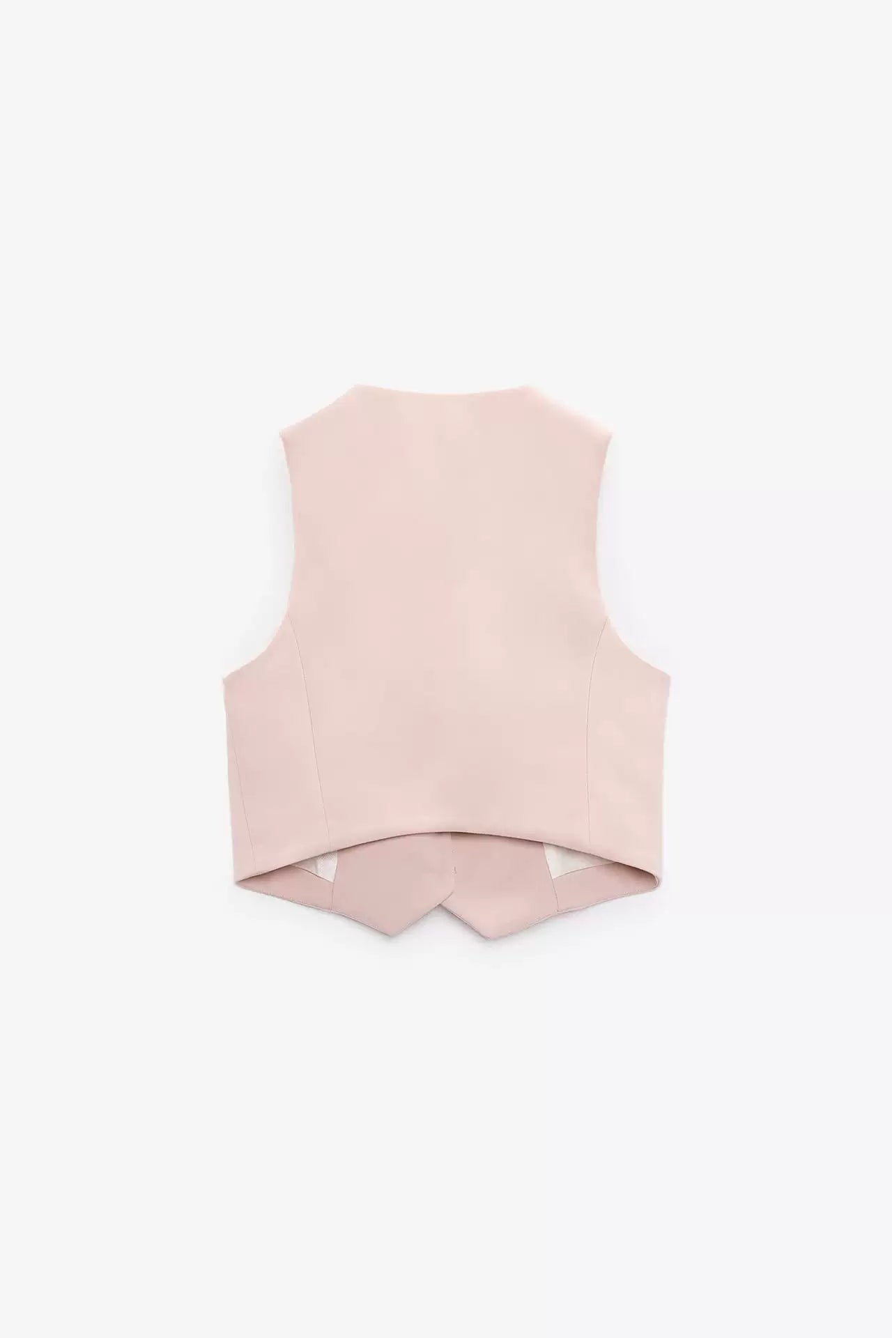 Spring High Waist Loose Pants Pants and Sleeveless V Neck Short Vest
