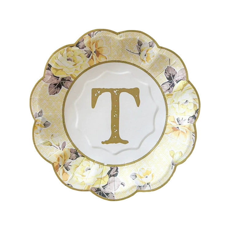 Chinese Style Dessert Tea Time Party Tea Break Paper Plates