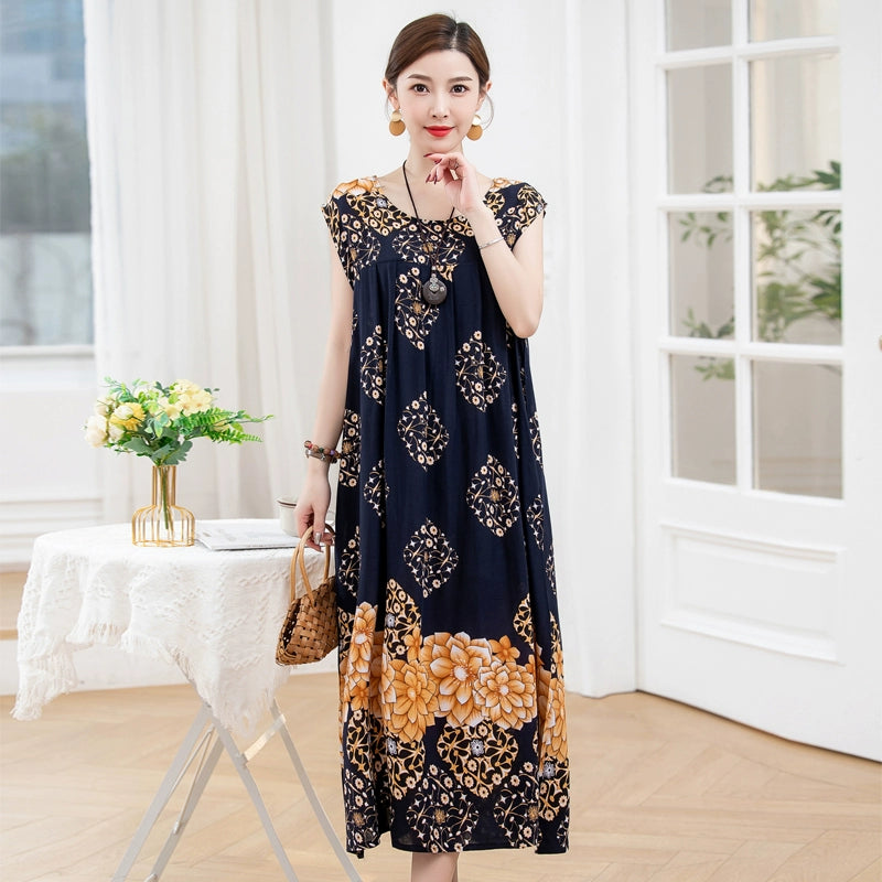 Summer Pure Cotton Stylish Extra Large Size 110.00kg Dress or Sleepwear