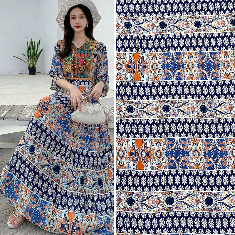 Silk Synthetic Cotton Rayon Cloth Mulberry Summer Loungewear Pajamas Dress