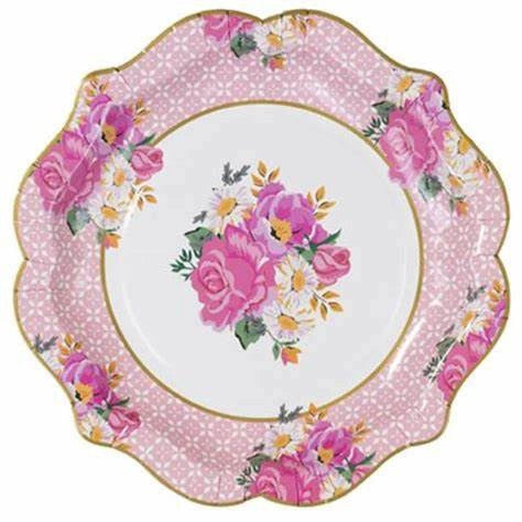 Chinese Style Dessert Tea Time Party Tea Break Paper Plates