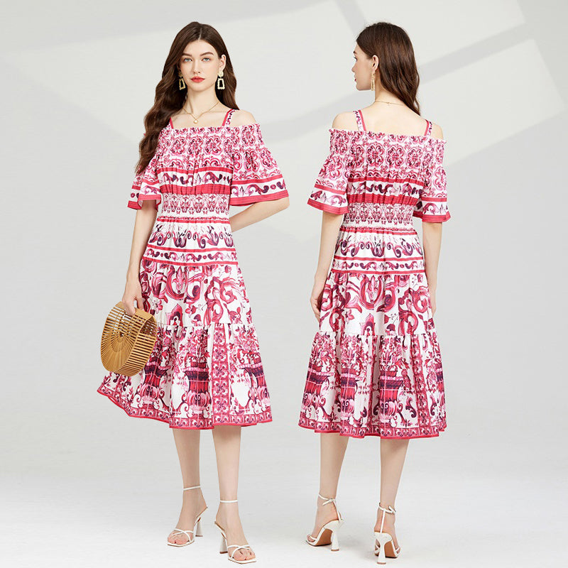 Summer Celebrity Short Sleeve Dress