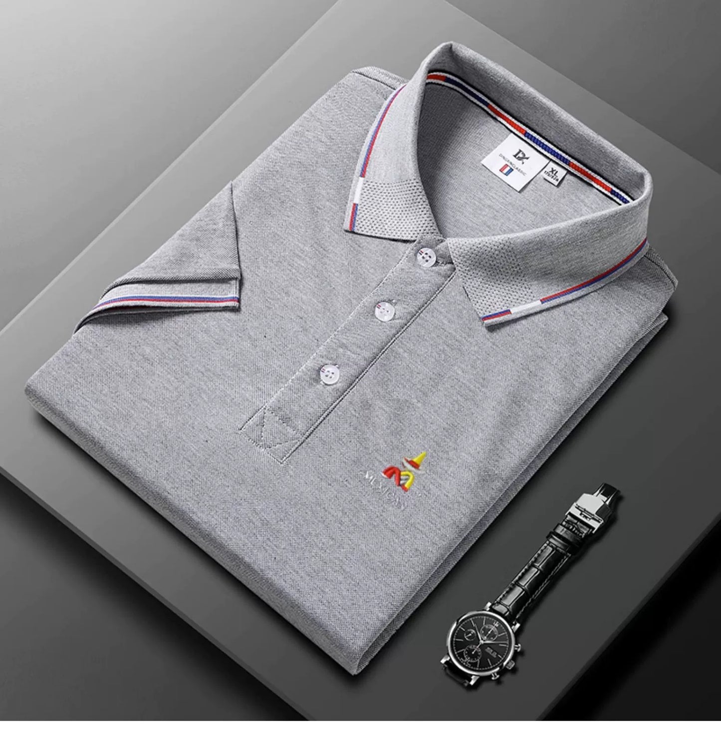 Men/Women Shirt Short-Sleeved and Long-Sleeved Casual Polo T-shirts
