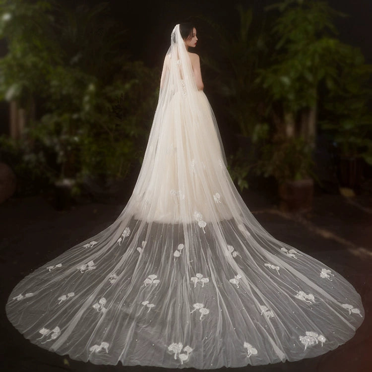 Bride Wedding Long Big Tailing Veil