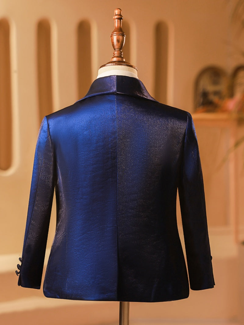 Elegant British Catwalk Boy's Spring Suit Two Pieces Handsome