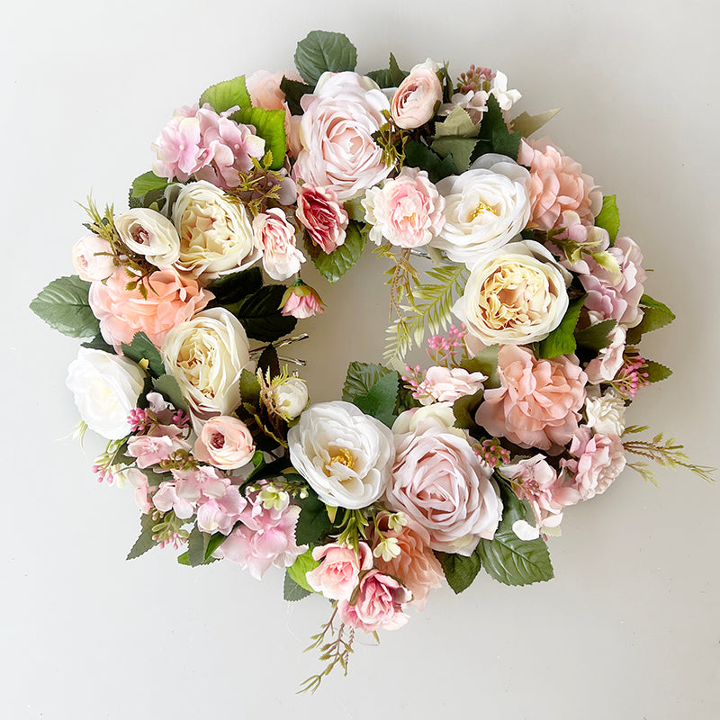 30cm Artificial Floral Car Wedding Wreath Decoration
