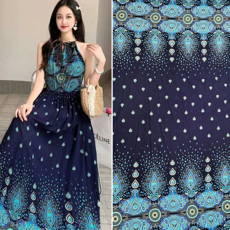 Silk Synthetic Cotton Rayon Cloth Mulberry Summer Loungewear Pajamas Dress