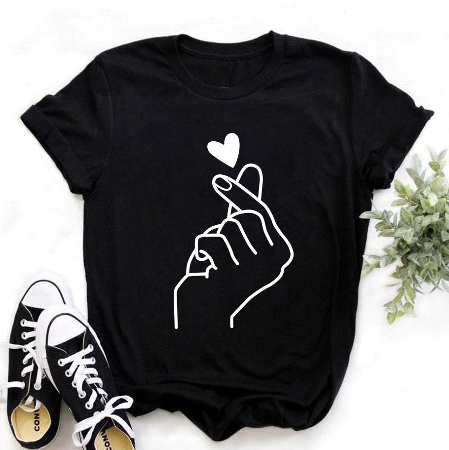 T-Shirts Short Sleeves Round Neck Cartoon Printing Comfortable