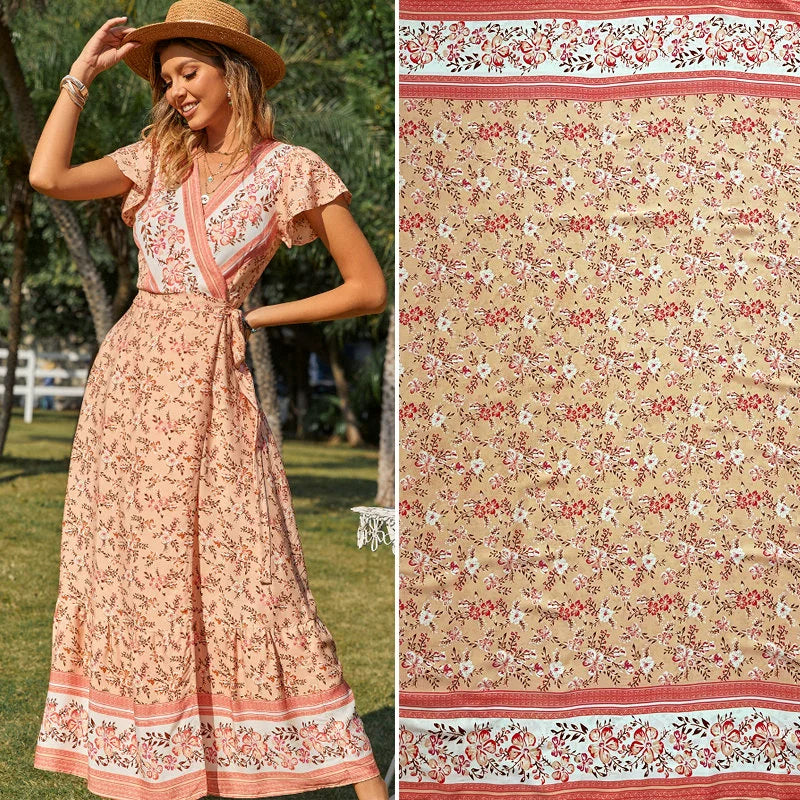 Silk Synthetic Cotton Rayon Cloth Mulberry Summer Loungewear Pajamas Dress