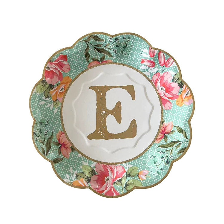 Chinese Style Dessert Tea Time Party Tea Break Paper Plates