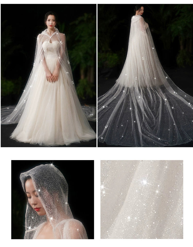 Bride Wedding Long Big Tailing Veil