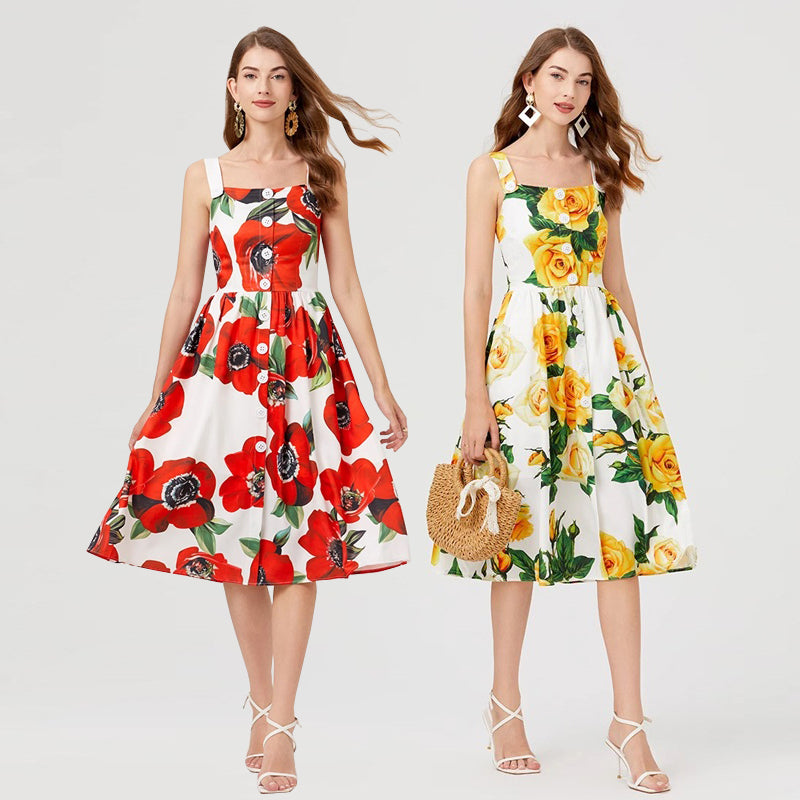 Summer Celebrity Short Sleeve Dress