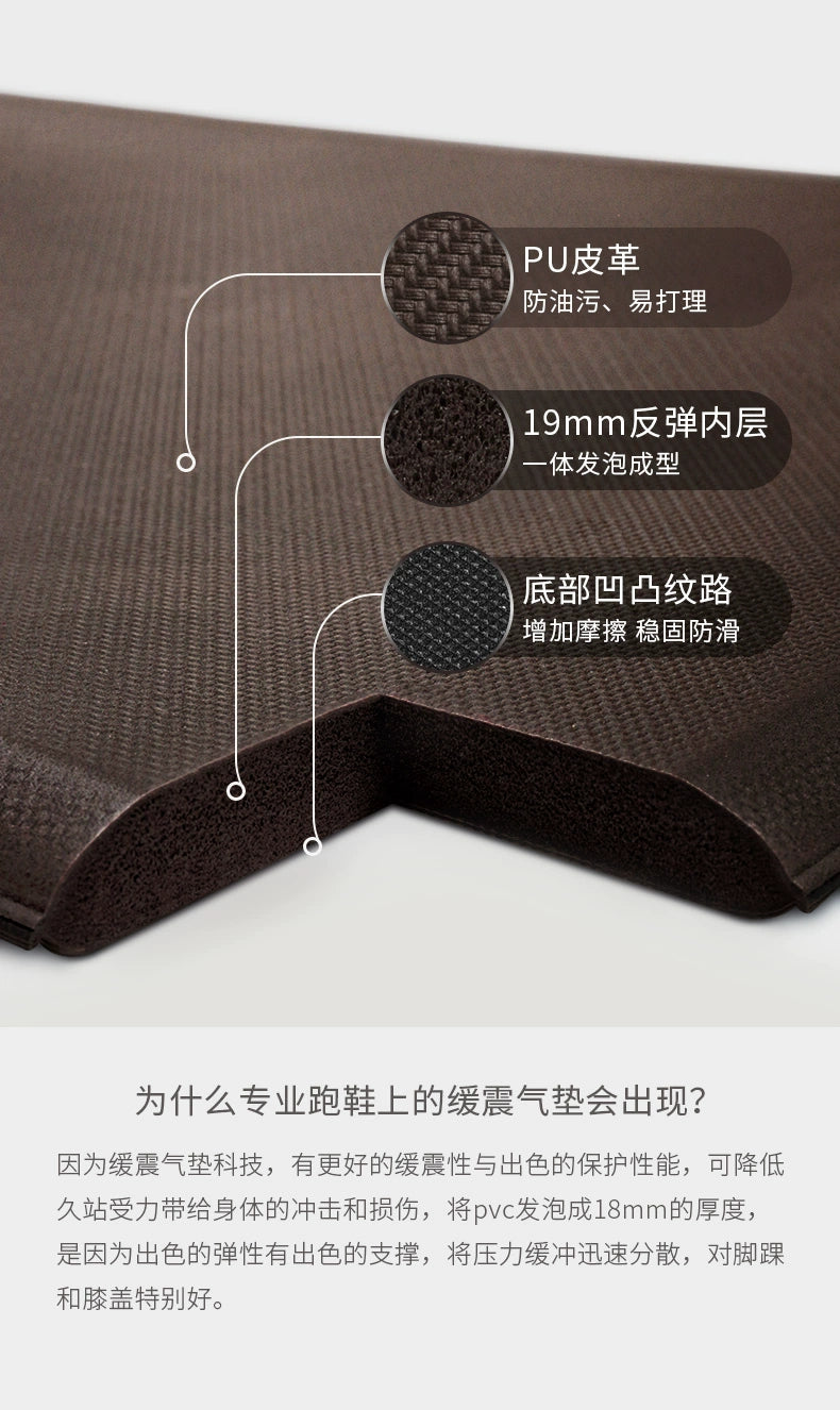 Kitchen Thickened Floor Mat Oil-Proof Waterproof and Stain-Resistant