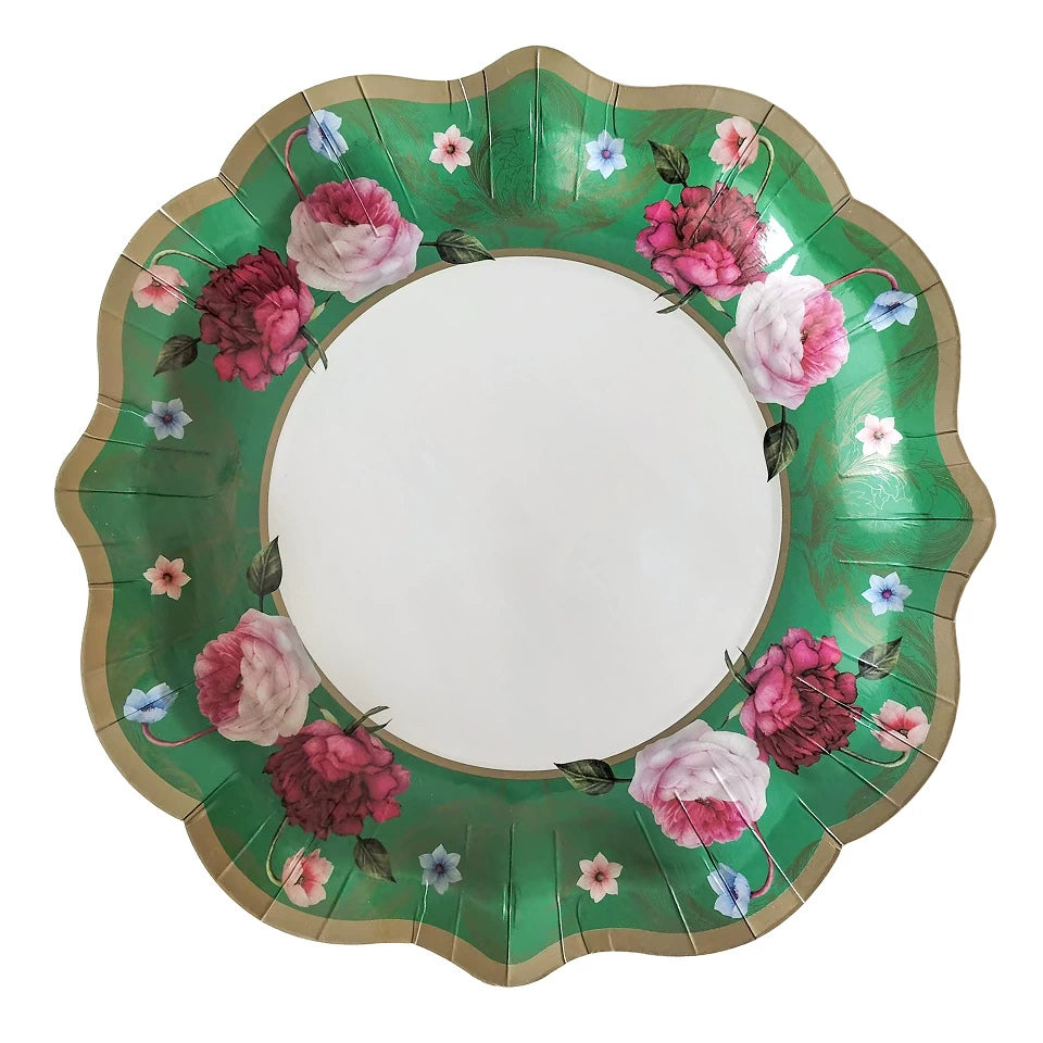 Chinese Style Dessert Tea Time Party Tea Break Paper Plates