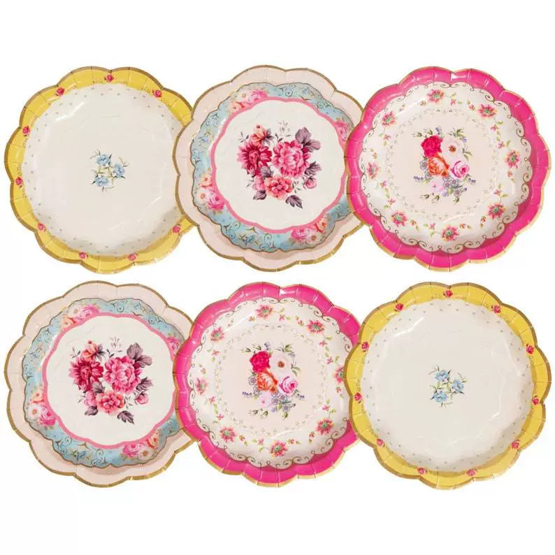 Chinese Style Dessert Tea Time Party Tea Break Paper Plates