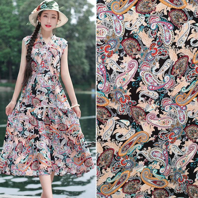 Silk Synthetic Cotton Rayon Cloth Mulberry Summer Loungewear Pajamas Dress