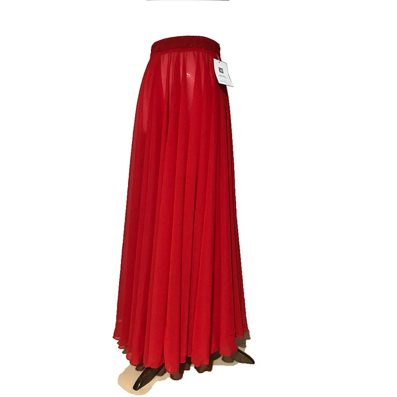 720-Degree Large Hem Half-Length Yarn Dance Skirt
