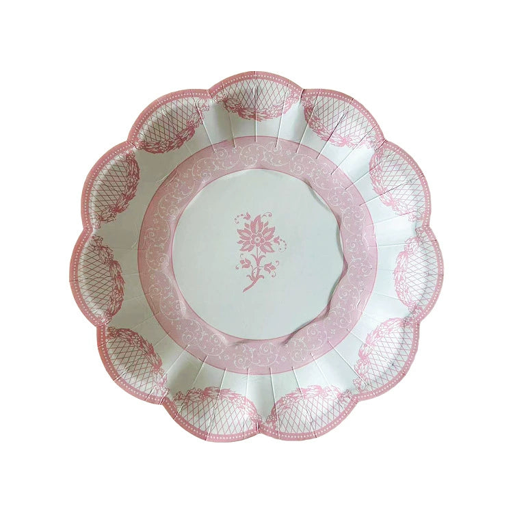 Chinese Style Dessert Tea Time Party Tea Break Paper Plates