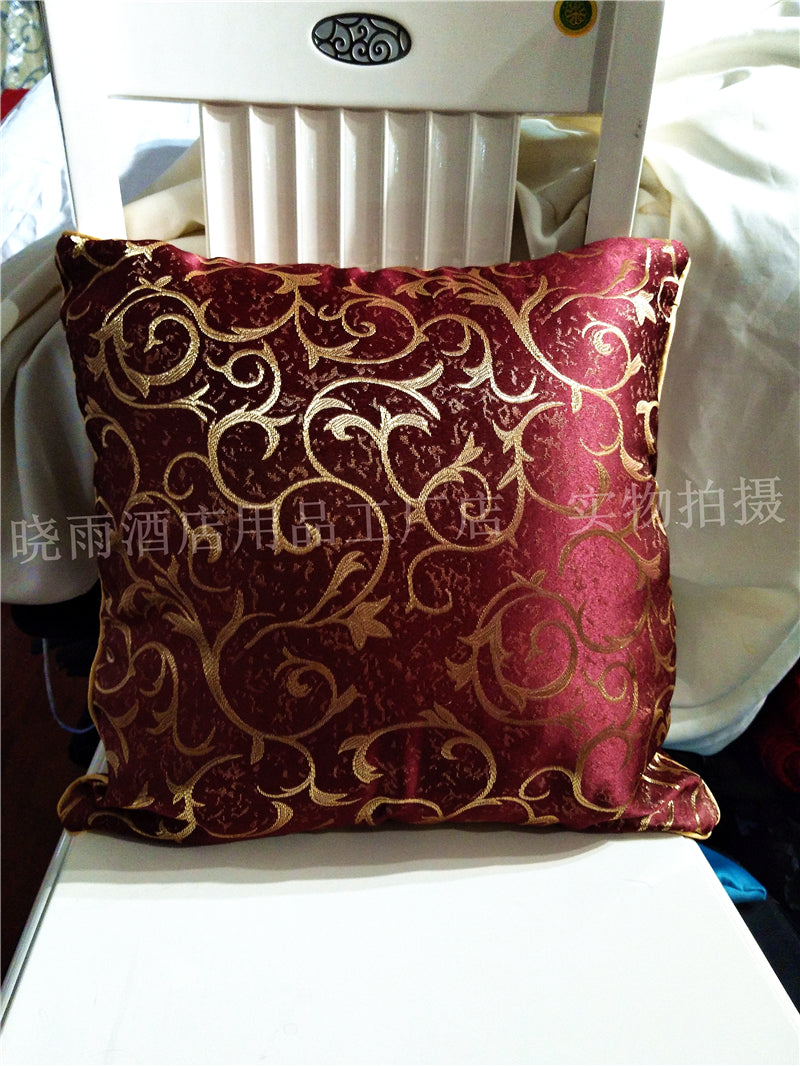 Luxury Hotel Room Removable and Washable Pillow Bed Cushion Cover & Bed Runners