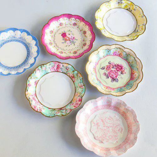 Chinese Style Dessert Tea Time Party Tea Break Paper Plates