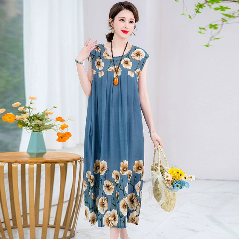 Summer Pure Cotton Stylish Extra Large Size 110.00kg Dress or Sleepwear