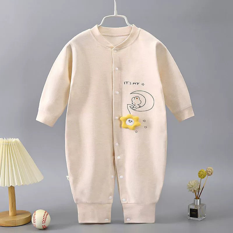 Newborn Baby Spring Autumn Pure Cotton Long Sleeves Jumpsuit Romper